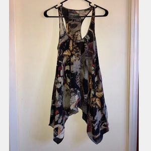 All Saints Spring Forest Silk top UK 8